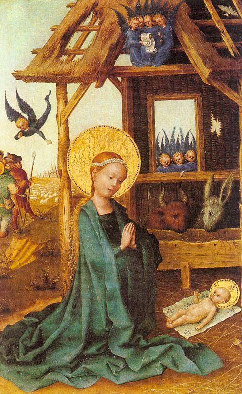 Adoration of the Child, Lochner, Stephan